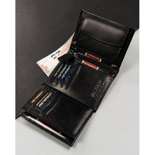 Leather wallet RFID PETERSON PTN 339.01