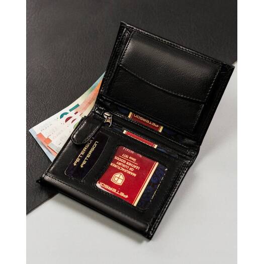 Leather wallet RFID PETERSON PTN 339.01