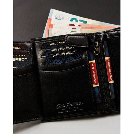 Leather wallet RFID PETERSON PTN 339.01