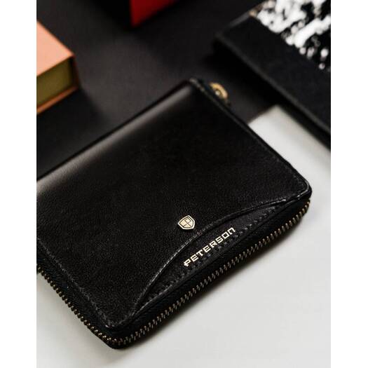 Leather wallet RFID PETERSON PTN 340.01