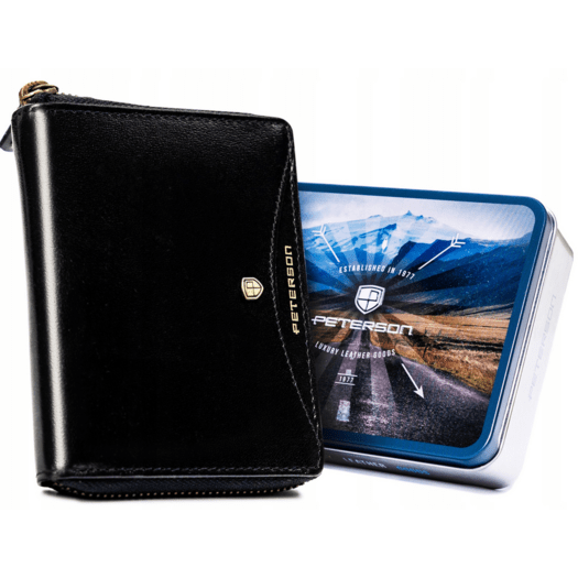 Leather wallet RFID PETERSON PTN 340.01