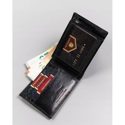 Leather wallet RFID PETERSON PTN 22304-VT-E