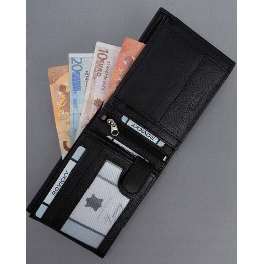 Leather wallet RFID RONALDO N992-PDM-RON-BP