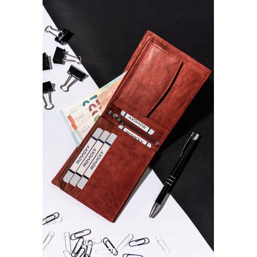 Leather wallet ALWAYS WILD AW-N7-MAL