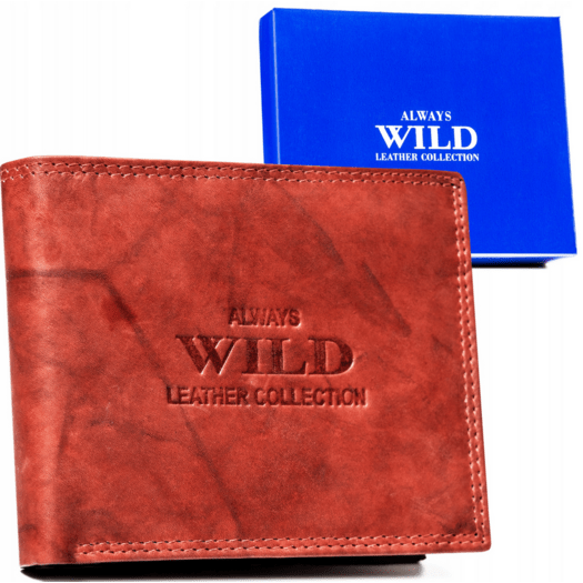 Leather wallet ALWAYS WILD AW-N7-MAL