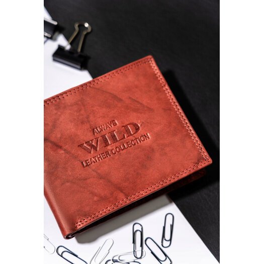 Leather wallet ALWAYS WILD AW-N7-MAL