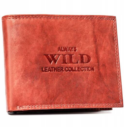 Leather wallet ALWAYS WILD AW-N6-MAL