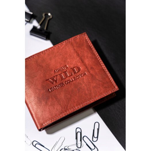 Leather wallet ALWAYS WILD AW-N6-MAL