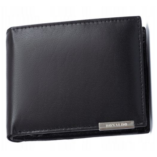 Leather wallet RFID RONALDO RM-02-BCF-BP