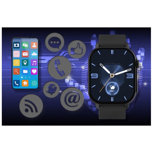 SMARTWATCH UNISEX GRAVITY GT15-1 - ROZMOWY BLUETOOTH, DODATKOWY PASEK (sg029a)