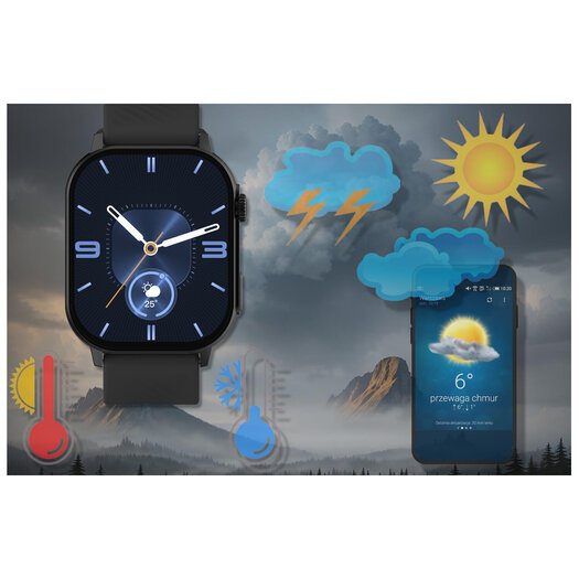 SMARTWATCH UNISEX GRAVITY GT15-1 - ROZMOWY BLUETOOTH, DODATKOWY PASEK (sg029a)