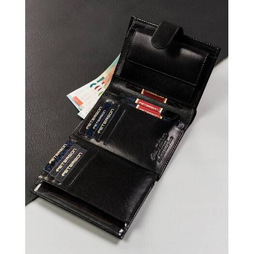 Leather wallet RFID PETERSON PTN 348Z-PR 2-1-1