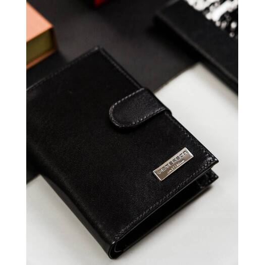 Leather wallet RFID PETERSON PTN 348Z-PR 2-1-1