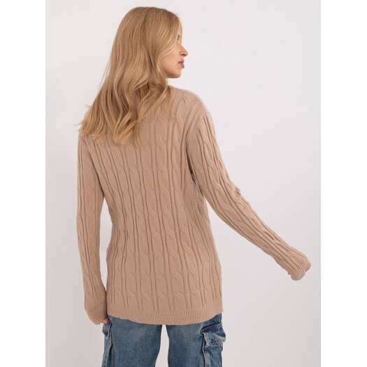 Sweter-AT-SW-2343.88-camelowy