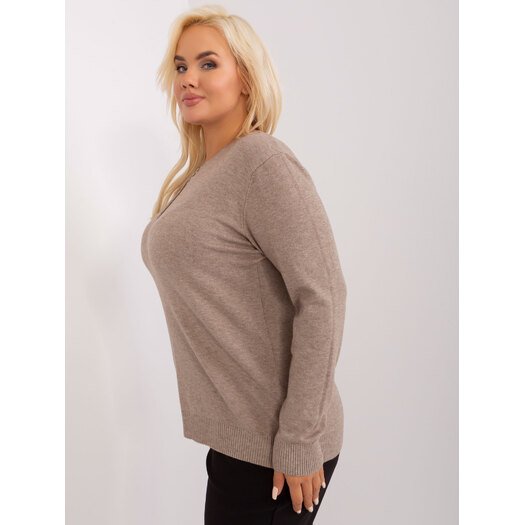 Sweter-PM-SW-PM-3897.06P-ciemny bezowy