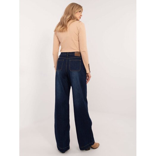 Spodnie jeans-D80016BD62456D283-granatowy