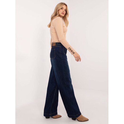 Spodnie jeans-D80016BD62456D283-granatowy