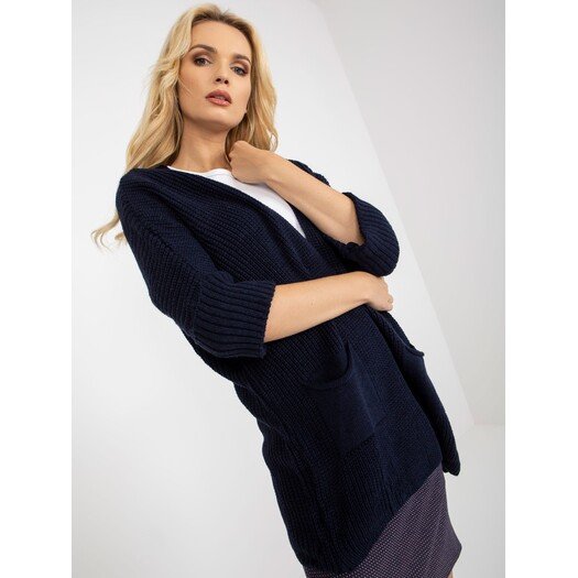 Cardigan-LO-SW-LK-3002.98P-tamsiai mėlyna