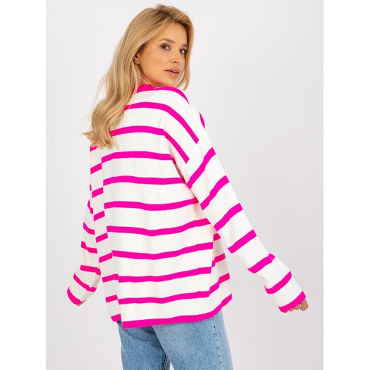 Sweter-LC-SW-2212.97P-fluo różowy