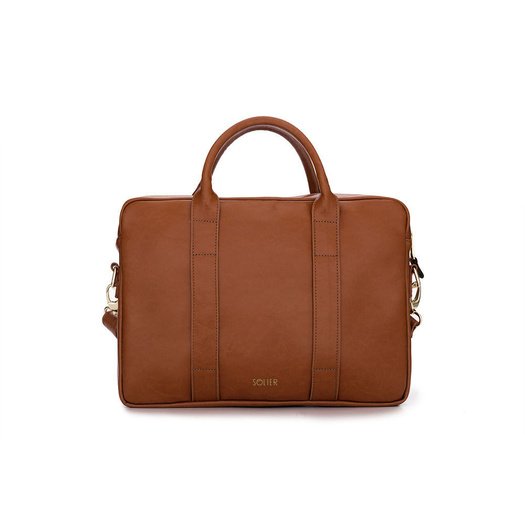 Elegant shoulder laptop bag Felice Gold Dulce