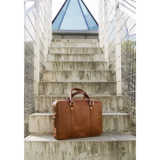 Laptop bag Solier SL25 vintage brown