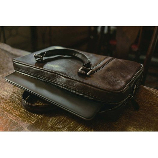 Laptop bag Solier SL25 vintage brown