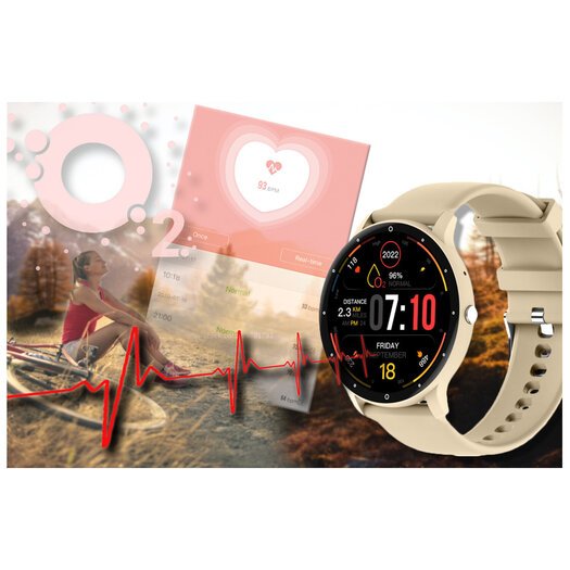 Išmanusis laikrodis unisex Rubicon RNCF16 - BLUETOOTH CALL, TRENING GOOGLE FIT (sr058a)