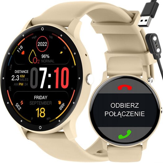 Išmanusis laikrodis unisex Rubicon RNCF16 - BLUETOOTH CALL, TRENING GOOGLE FIT (sr058a)