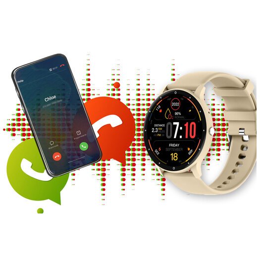 Išmanusis laikrodis unisex Rubicon RNCF16 - BLUETOOTH CALL, TRENING GOOGLE FIT (sr058a)