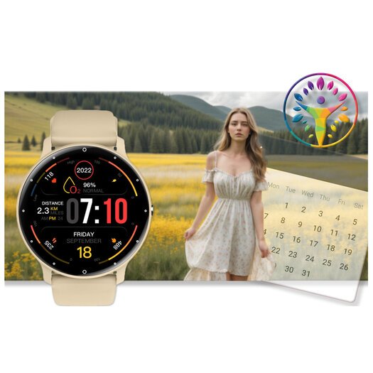 Išmanusis laikrodis unisex Rubicon RNCF16 - BLUETOOTH CALL, TRENING GOOGLE FIT (sr058a)