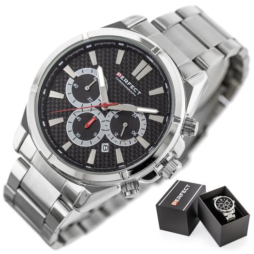 Laikrodis vyrams PERFECT M501CH-03 - CHRONOGRAF (zp381a) + dėžutė