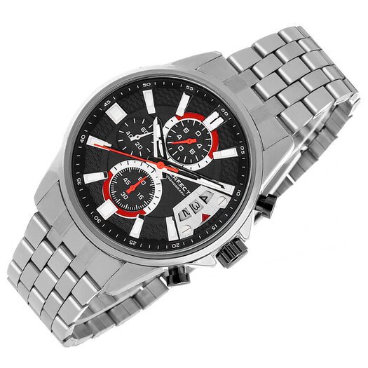 Laikrodis vyrams PERFECT M504CH-02 - CHRONOGRAF (zp383b) + dėžutė