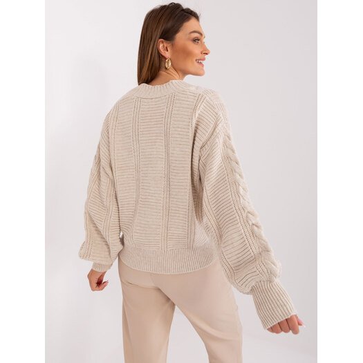 Sweter-LC-SW-0588.30X-jasny beżowy