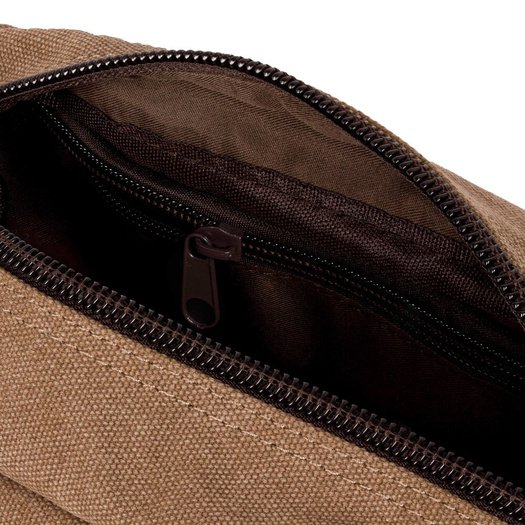 Men s canvas beauty bag SK05 light brown