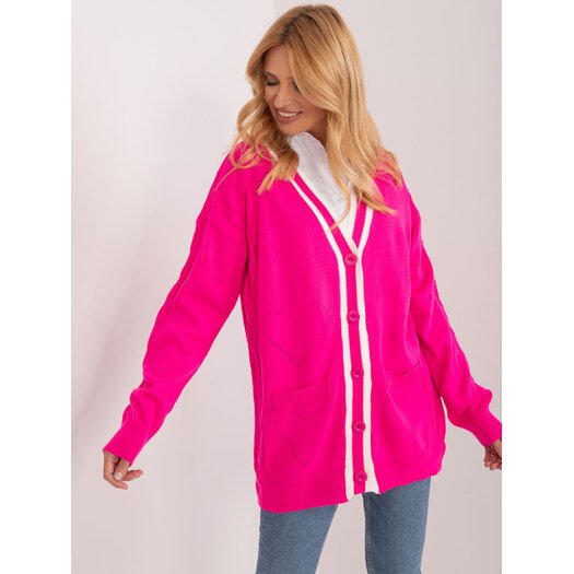 Cardigan-BA-SW-12055.14X-fluo rožinė