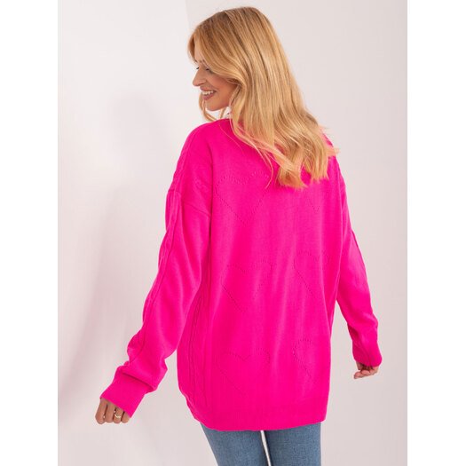 Cardigan-BA-SW-12055.14X-fluo rožinė