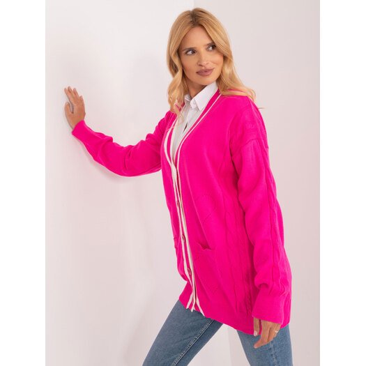 Cardigan-BA-SW-12055.14X-fluo rožinė