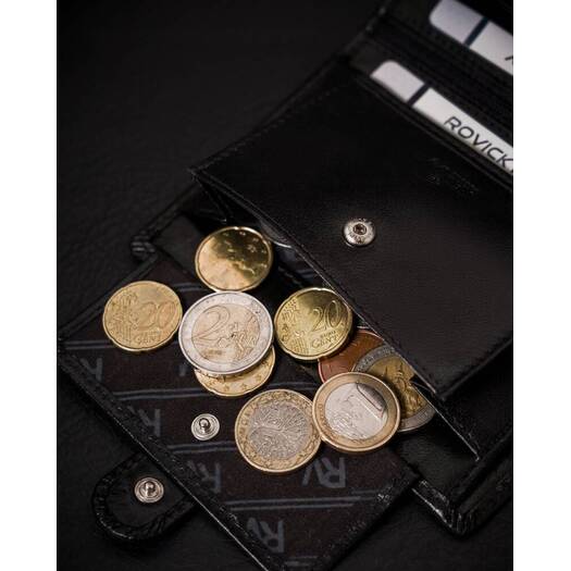 Leather wallet RFID ROVICKY RV-7680277-L-BCA