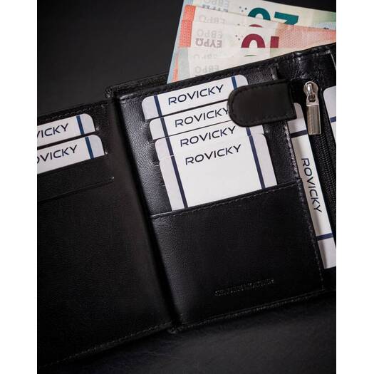 Leather wallet RFID ROVICKY RV-7680272-IL-BCA-44