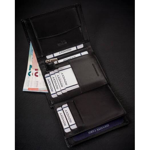 Leather wallet RFID ROVICKY RV-7680272-IL-BCA-44