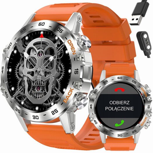 SMARTWATCH MĘSKI GRAVITY GT9-9 - WYKONYWANIE POŁĄCZEŃ, CIŚNIENIOMIERZ (sg021d)