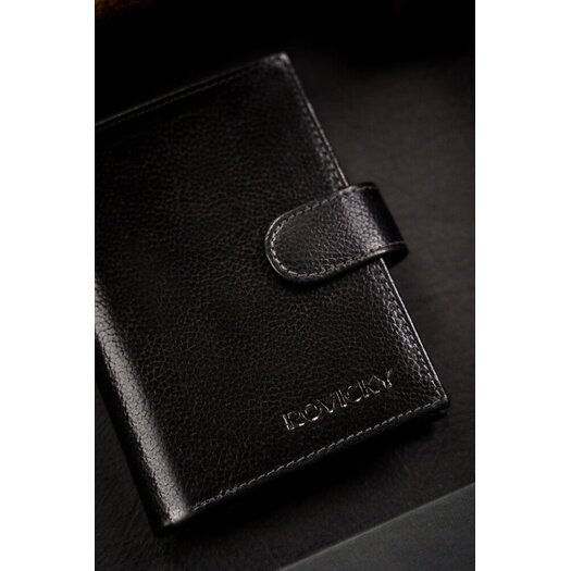 Leather wallet RFID ROVICKY N62L-RPVT-BL