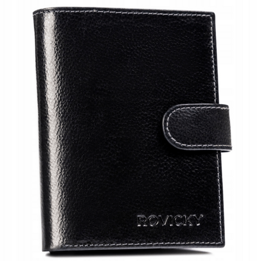 Leather wallet RFID ROVICKY N62L-RPVT-BL