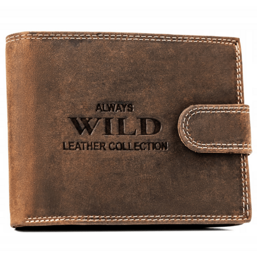 Leather wallet RFID ALWAYS WILD N992L-CHM-BL