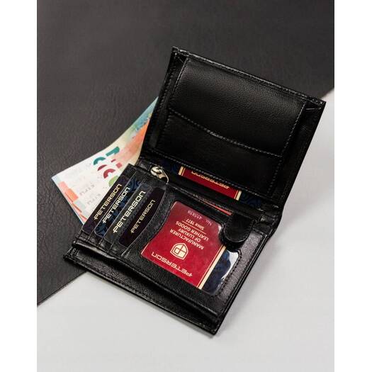 Leather wallet RFID PETERSON PTN 333.01