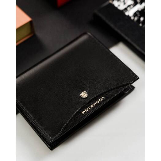 Leather wallet RFID PETERSON PTN 333.01