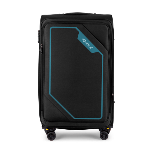 Medium soft luggage M 23   Solier STL2240 black-green