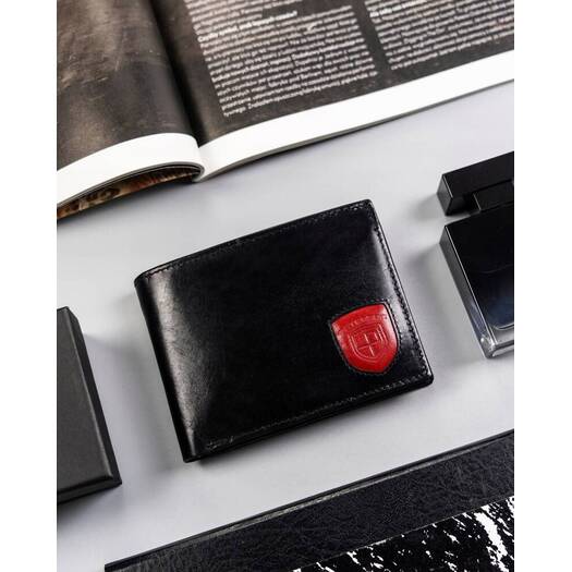 Leather wallet RFID PETERSON PTN 22301-VT-T