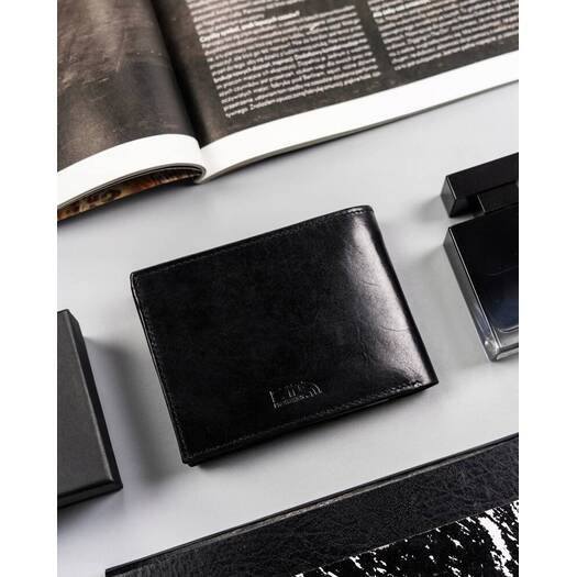 Leather wallet RFID PETERSON PTN 22301-VT-T