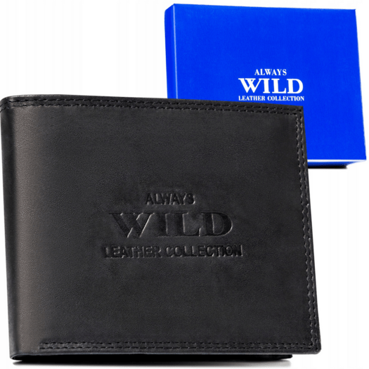 Leather wallet ALWAYS WILD AW-N5-MAL